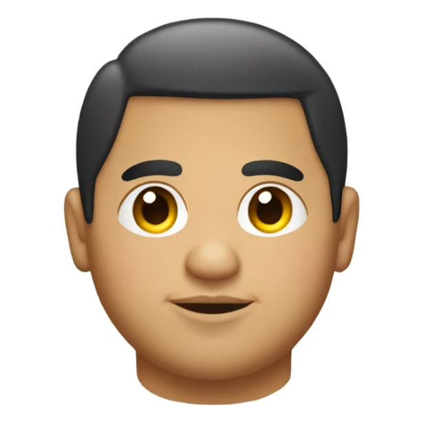 Chubby Hispanic guy in a very small car sticker