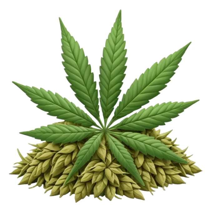 white color marijuana sticker