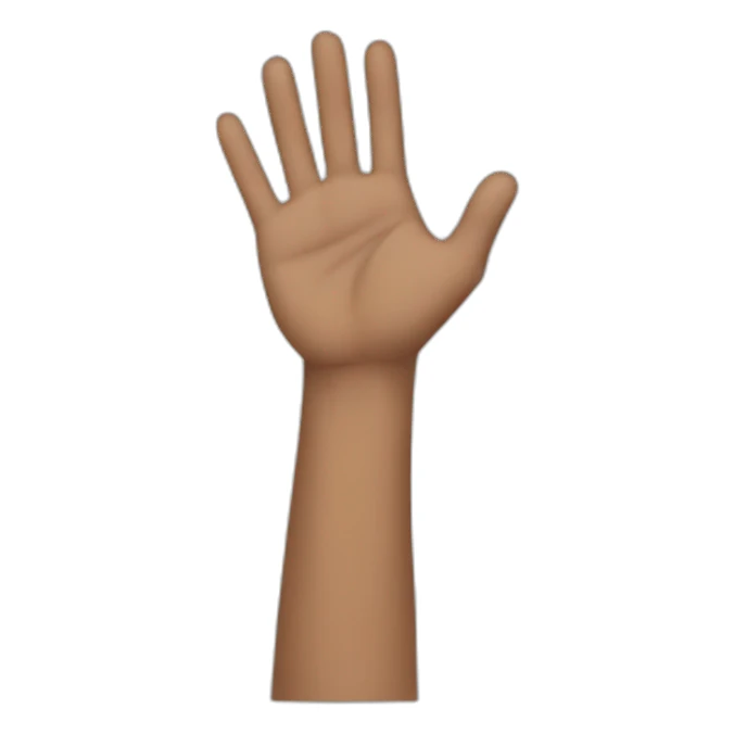 Hold your palms up sticker