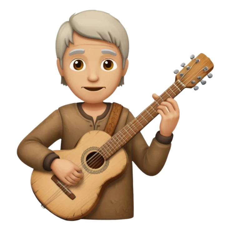 ancient Platon play guitar sticker