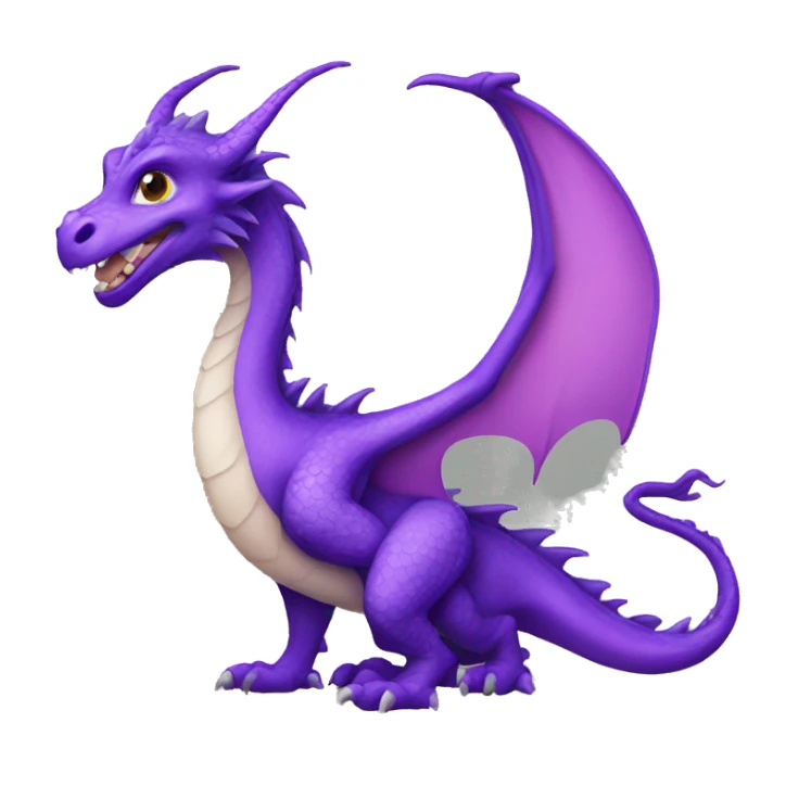 dragon violet sticker