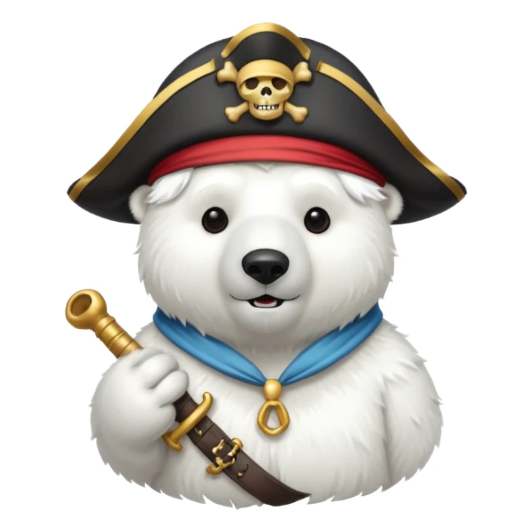 polar bear with pirate hat























 sticker