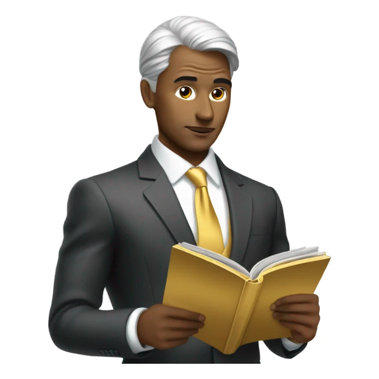 Billionaire reading gold magazine sticker