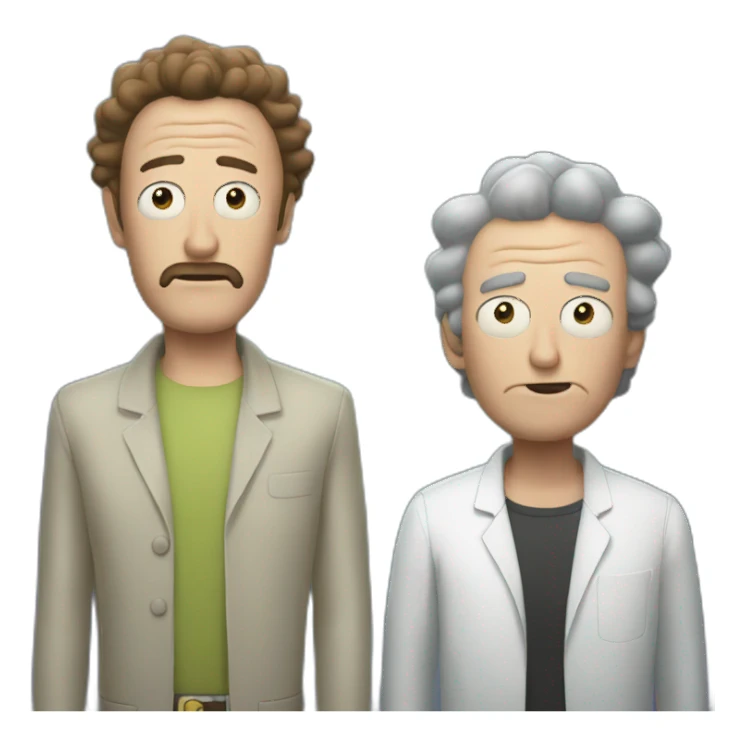 dick and morty sticker