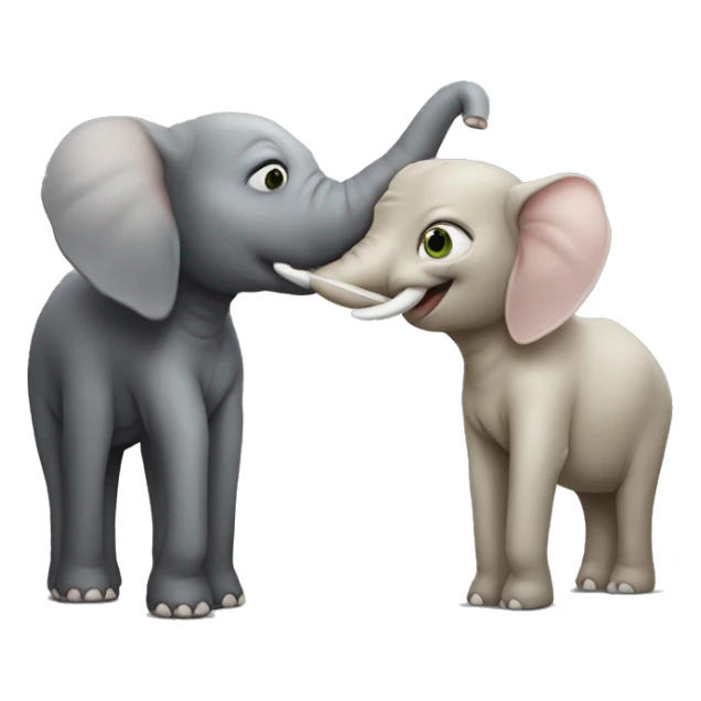 Elefant head and nake body sticker