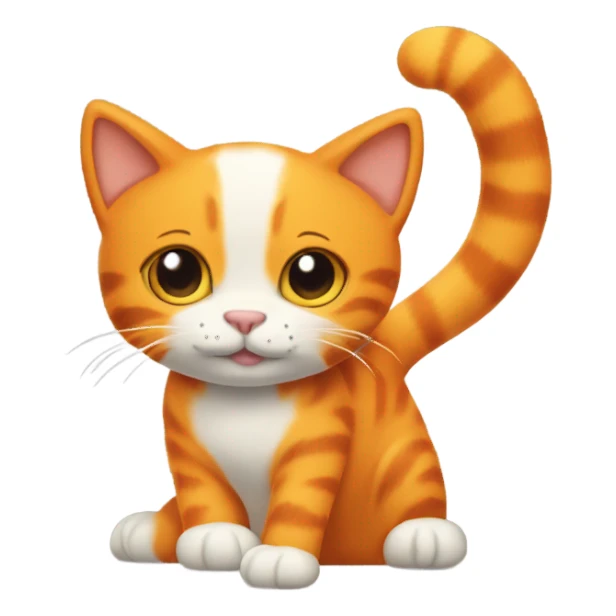 Orange Cat with Snoopy’s￼ sticker