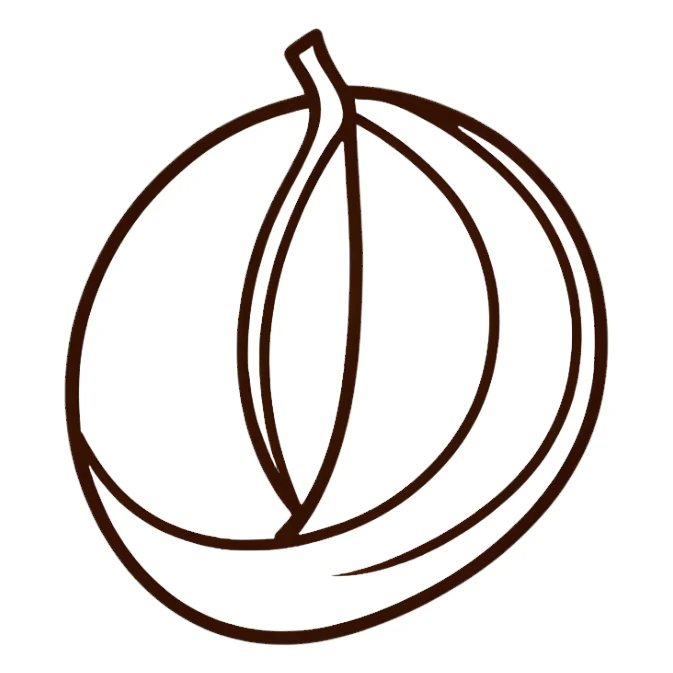 classic brown coffee bean sticker