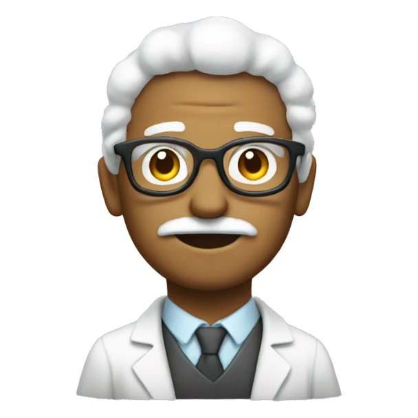 science man with cotton sticker