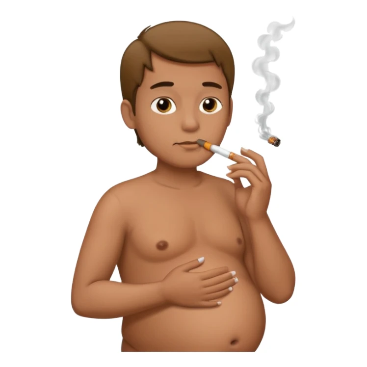 Pregnant man smoking  sticker