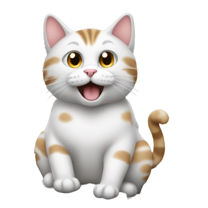 a cat typing so fast on a keyboard sticker