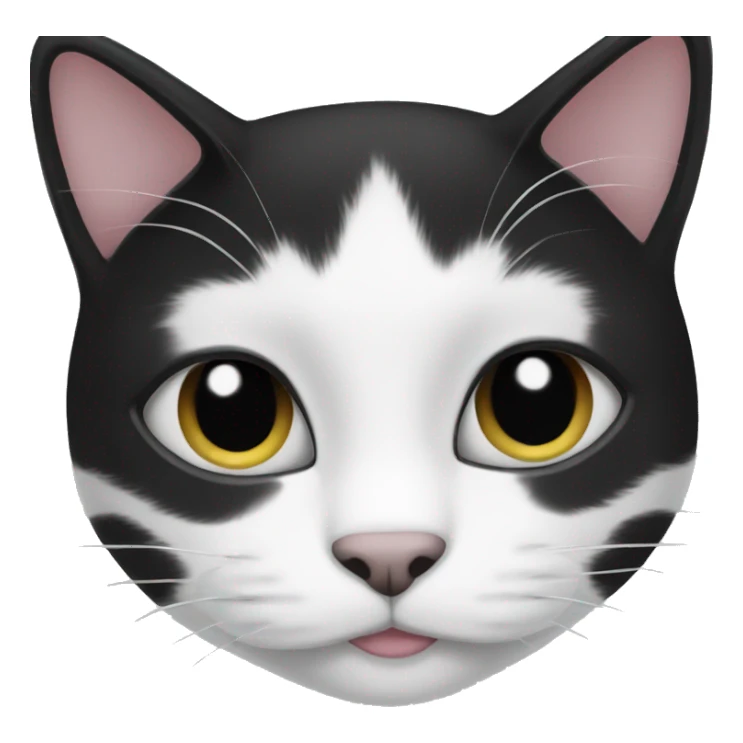Black and White cat  sticker