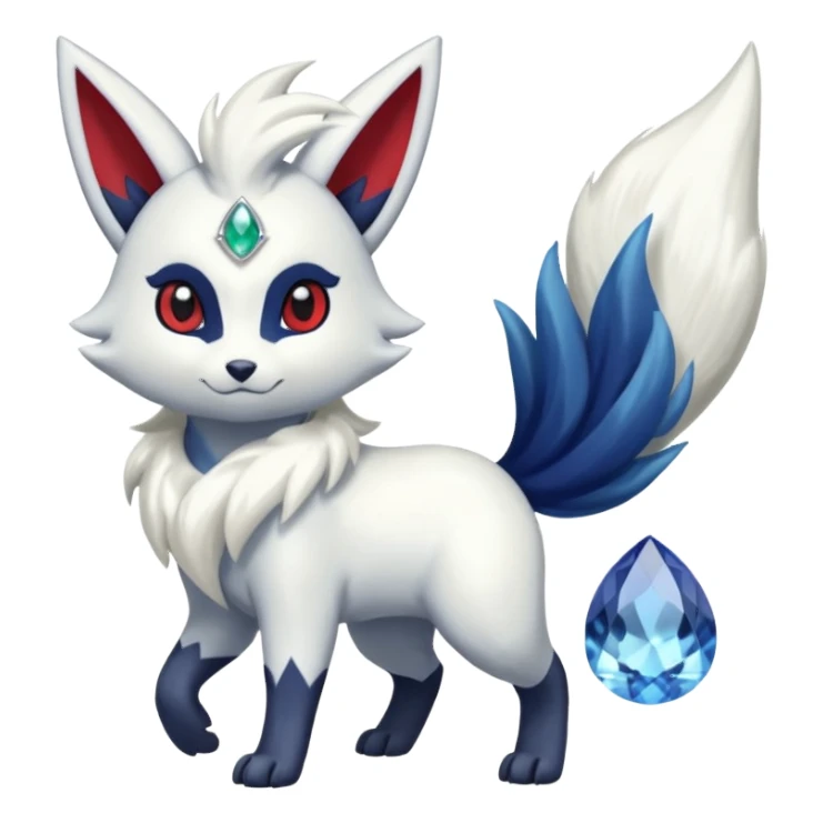 Zangoose-Meloetta-Meowstic-Absol-fusion sticker