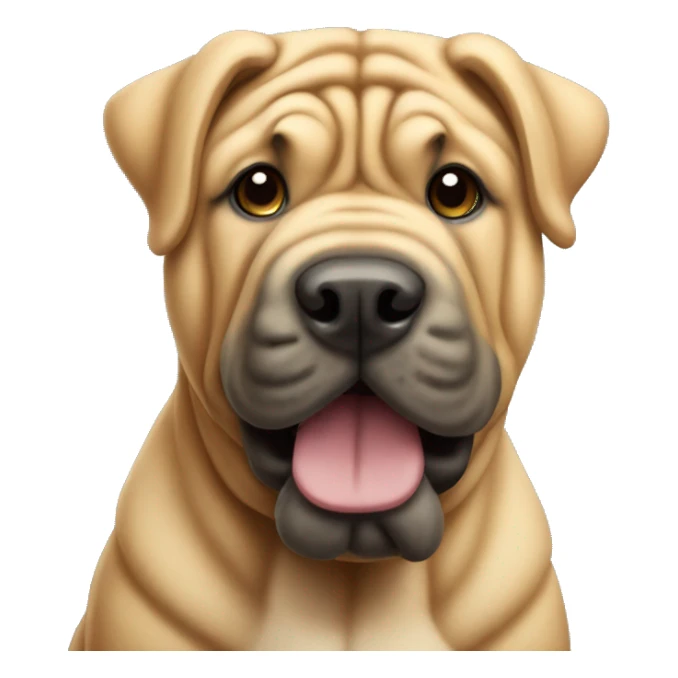 shar pei dog  sticker