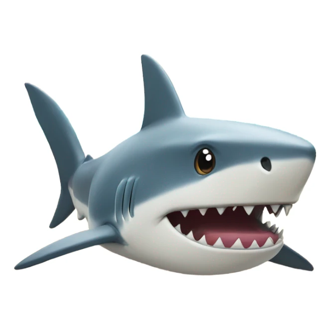 Shark on land sticker