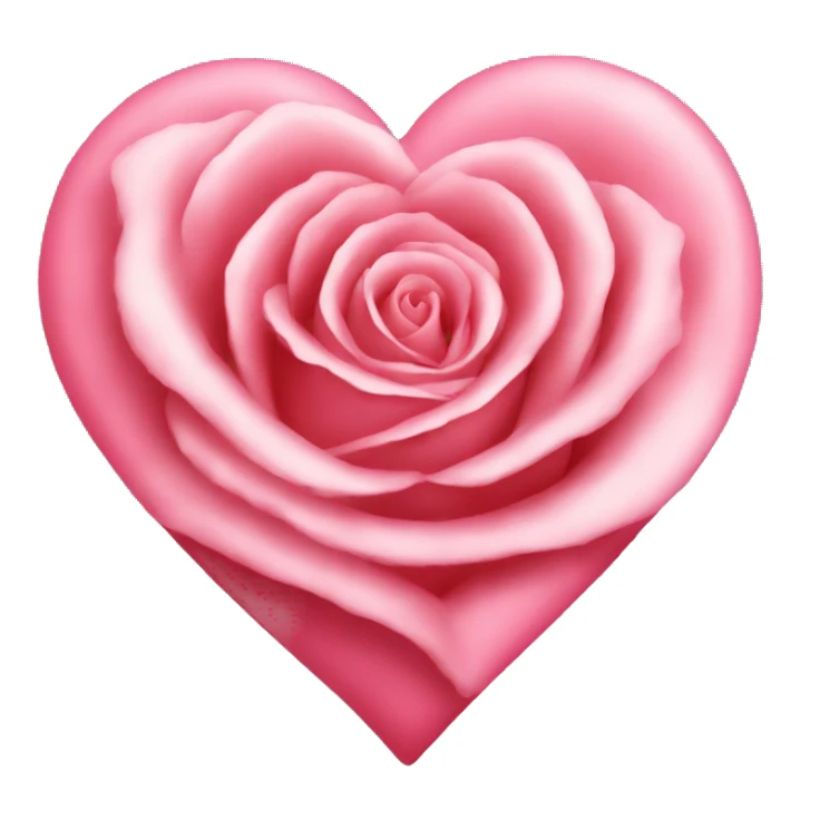 rose heart sticker