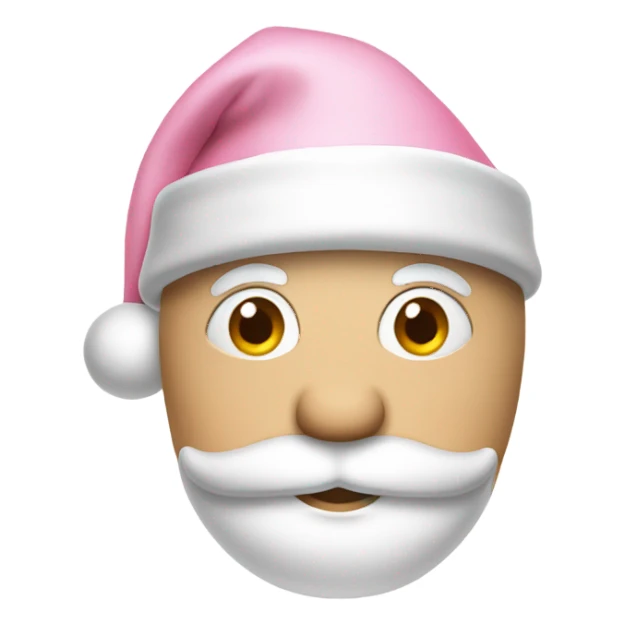 light pink santa hat sticker