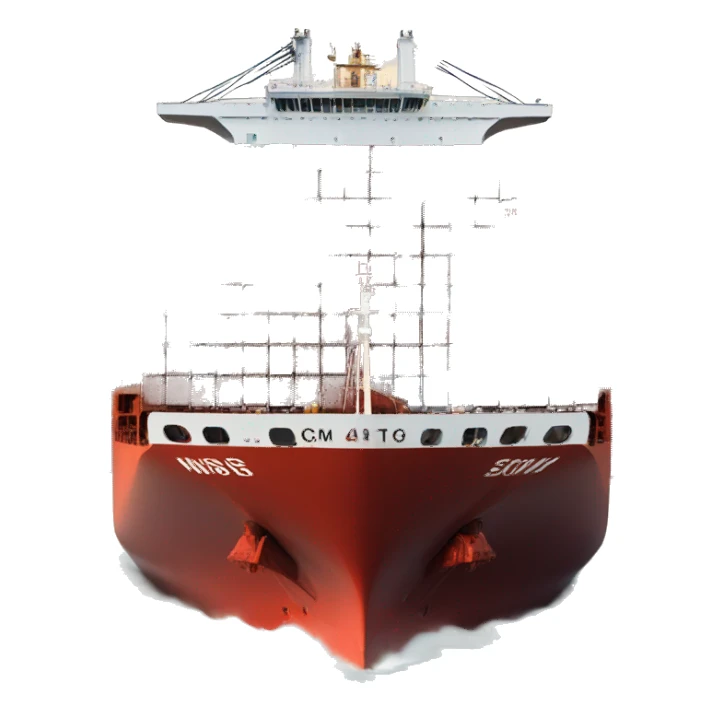 container ship full containers sticker