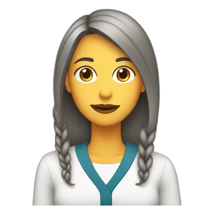 mujer pelo largo con perro pastor belga sticker