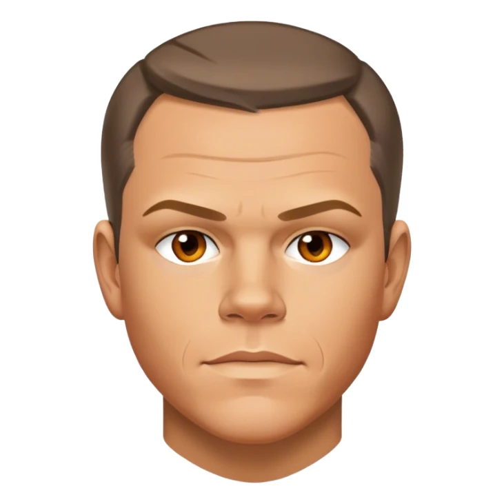 Matt Damon from Avatar movie sticker