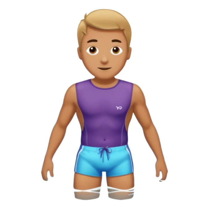 Underwater man swimming sticker