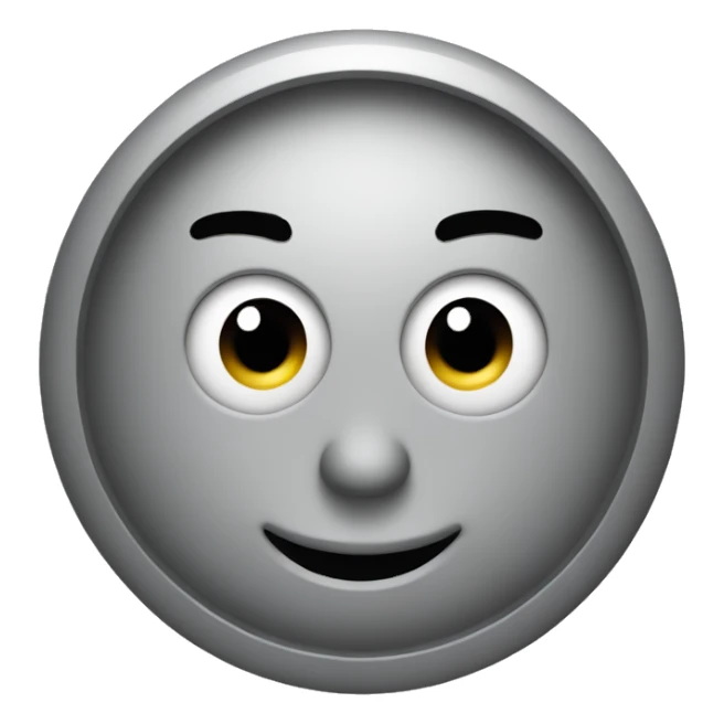 Letter O with face sticker