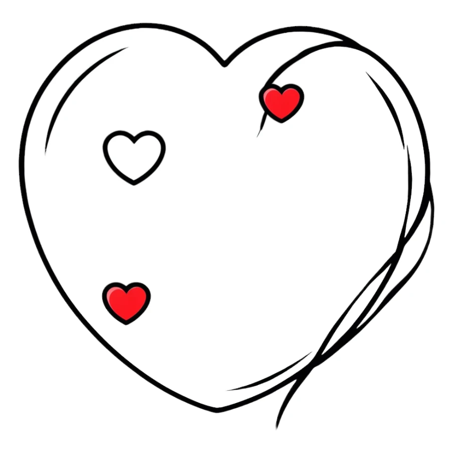 Hearts sticker