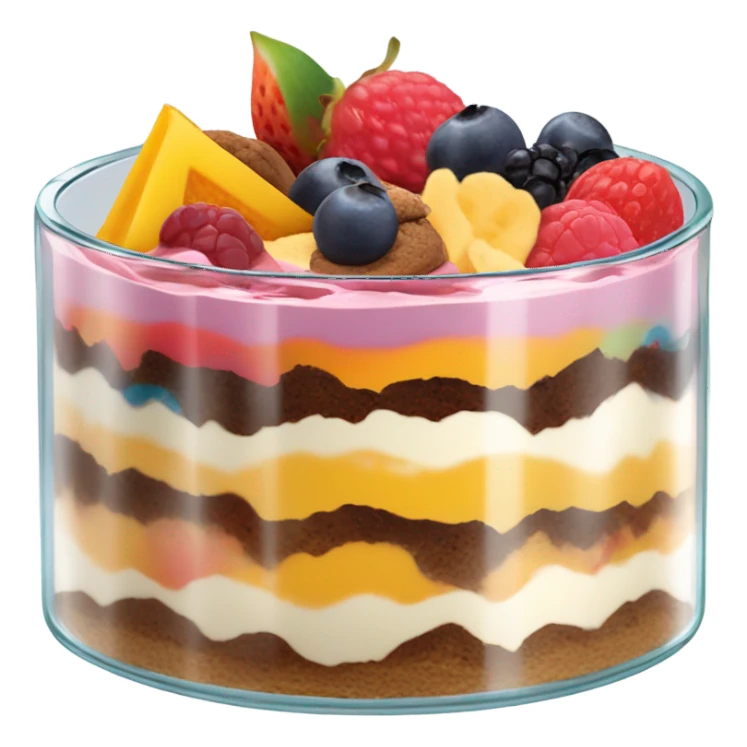 Dessert in glas sticker