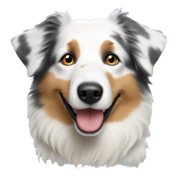 White Australian shepherd sticker