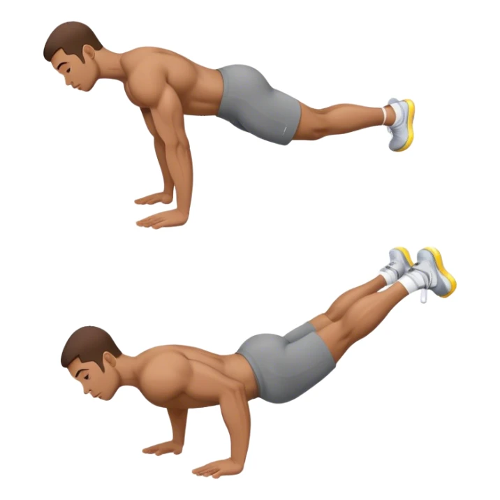 side-view man weighted glute-bridges sticker