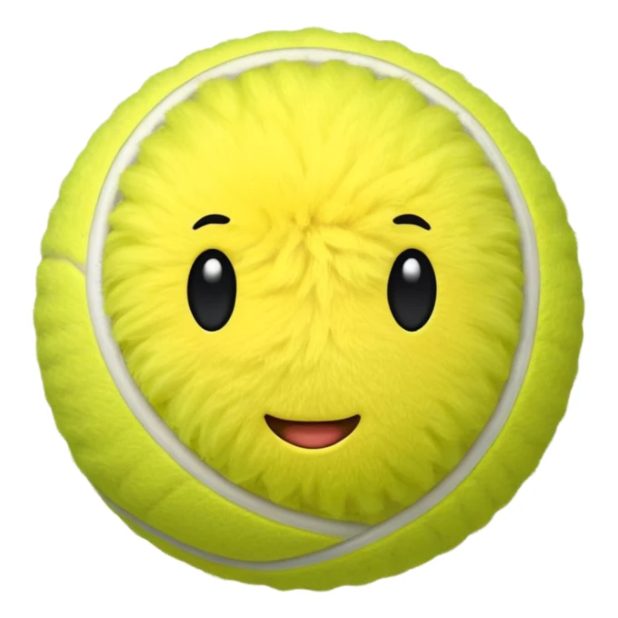 Tennis ball sticker