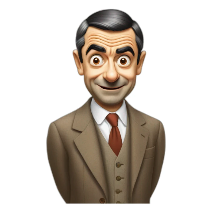 mr. bean sticker