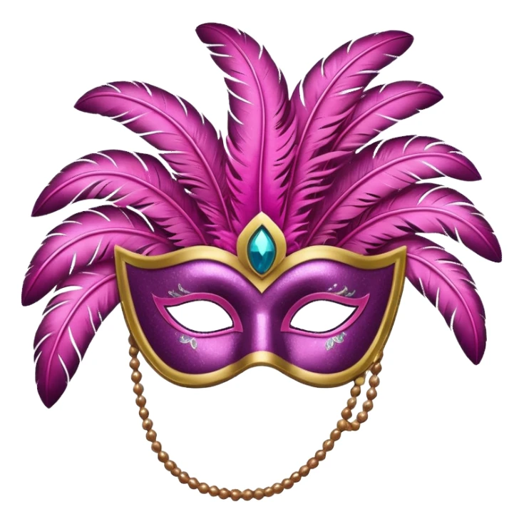 karnaval maskesi pembe sticker
