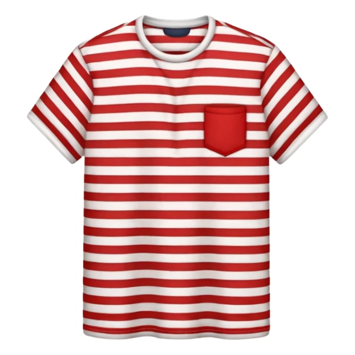 striped shirt, just the shirt sticker