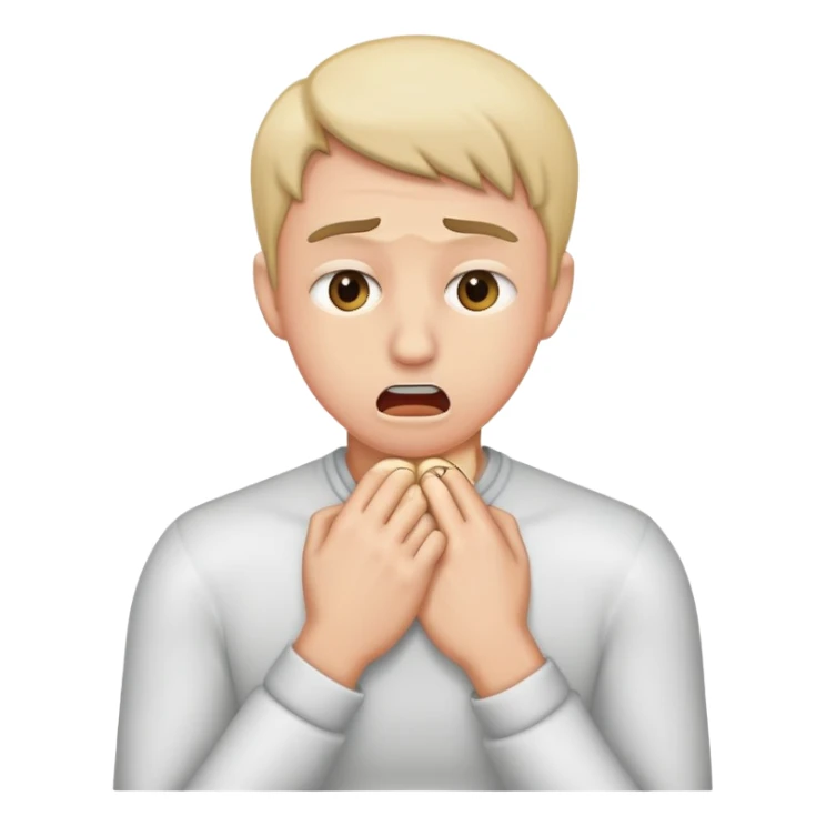 can you make a emoji using it hands to choke themself sticker