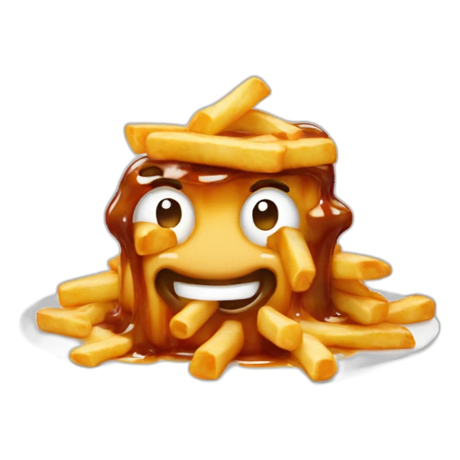 Poutine qui fait un dab sticker