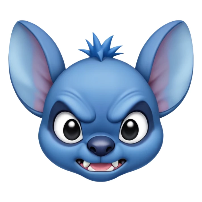 Stitch angry sticker