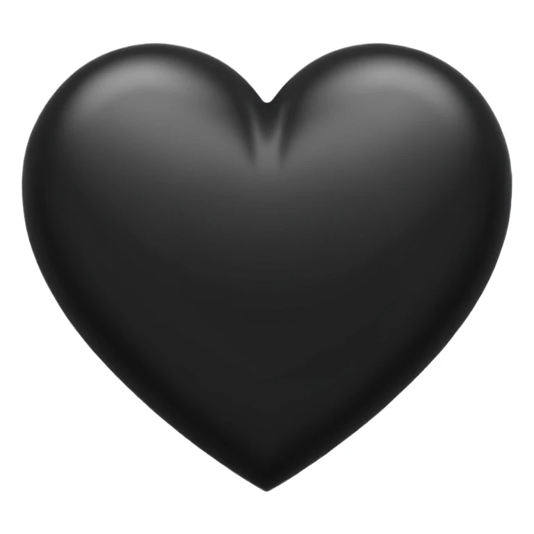 Black outline heart sticker