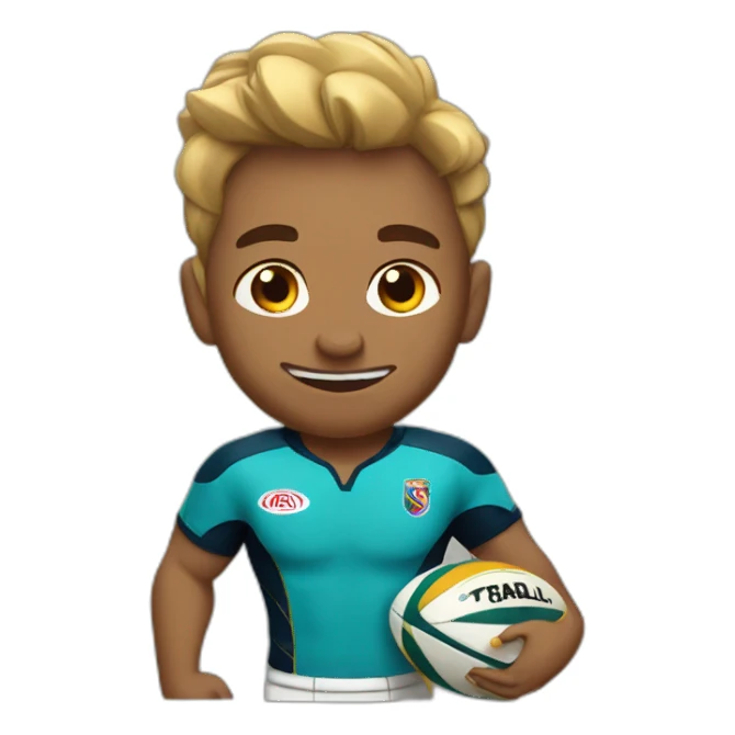 Jabali jugando rugby sticker