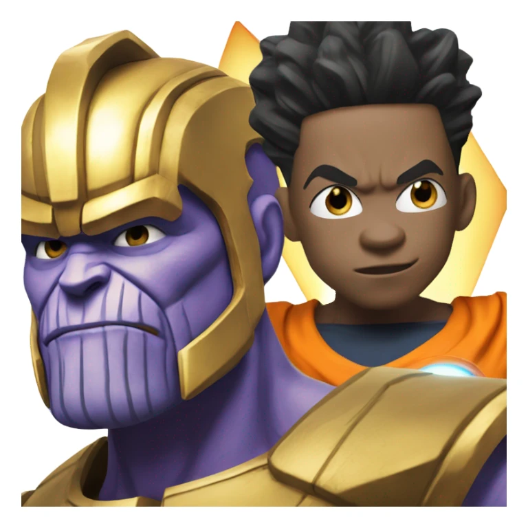 Thanos and Goku sticker