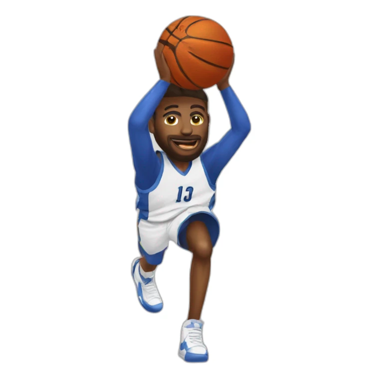 joueur basket ball sticker
