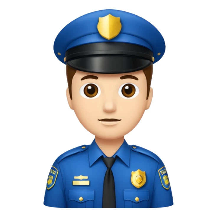 fancy police officer sticker