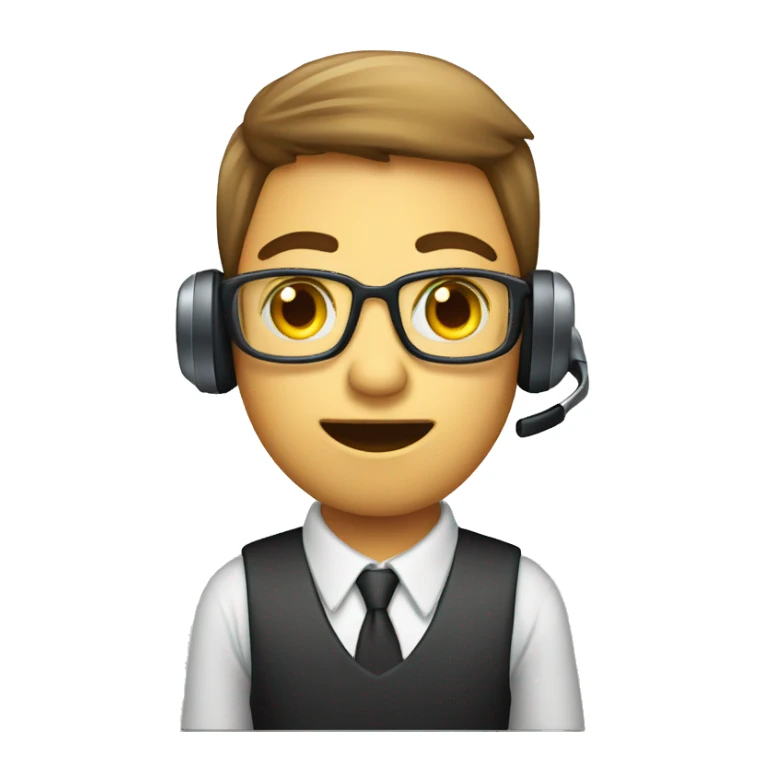 call center roling eye sticker