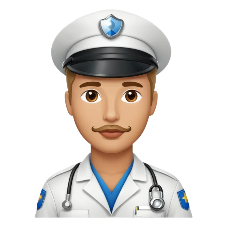 Paramédico guapo labios carnosos  sticker