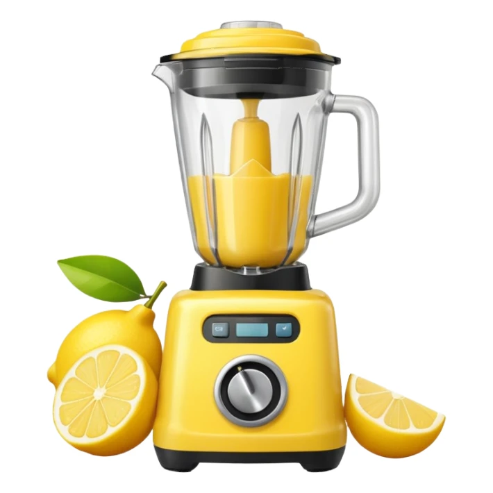 mac os fruit lemon blender yellow retro sticker