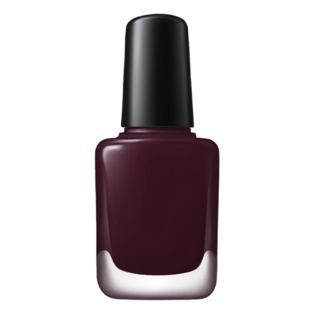 dark Burgundy nail polish bottle sticker
