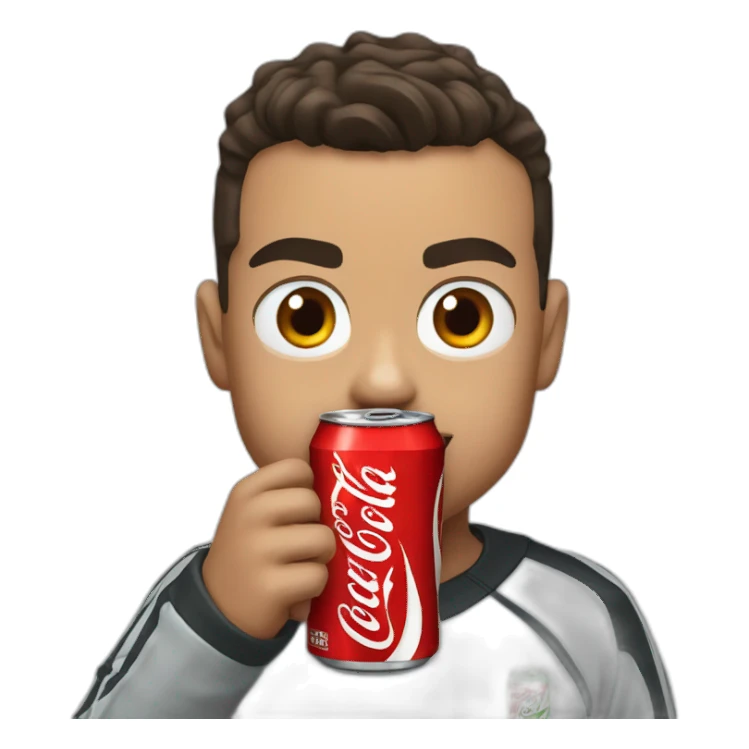 Ronaldo eat coca cola  sticker