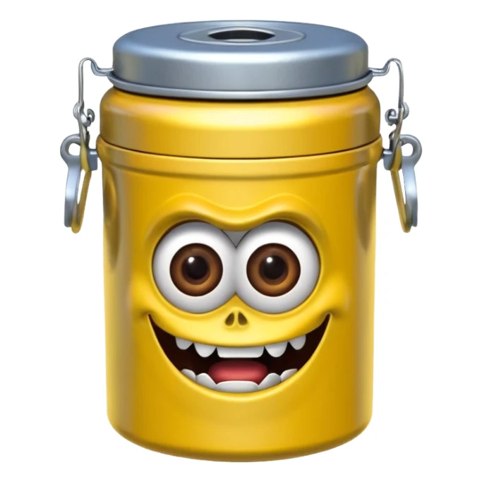 monster inc yellow scream canister sticker