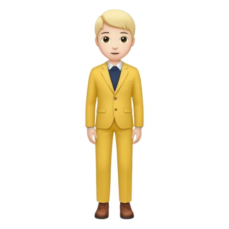 fashion yellow trouser sticker