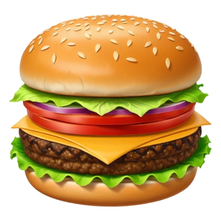 Hamburger sticker