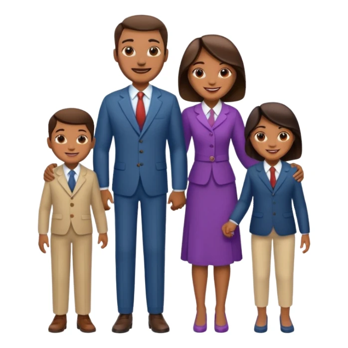 light full body family sticker